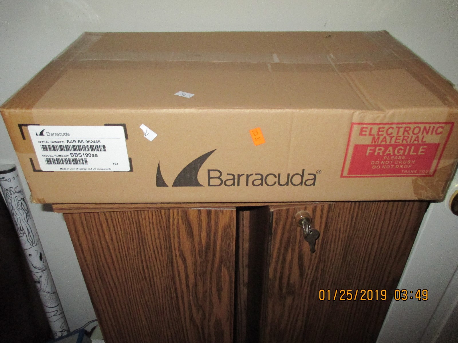 BARRACUDA NETWORKS BACKUP SERVER BBS190SA - NEW NEVER OPENED