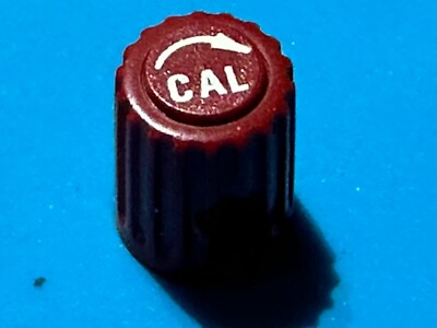 Tektronix Red ''CAL'' Knob Clockwise Arrow 366-1373-00 Oscilloscopes/Others
