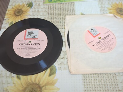 Lot Of 2 Vtg ''Chicken Licken'' & ''A Is For Alphabet Scott Foresman 33 1/3 Records