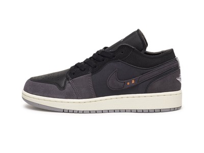 

Big Kids Jordan 1 Low SE Craft Black/Cement Grey-Lt Graphite (DV0478 001)