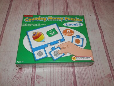 NEW Lakeshore Counting Money Puzzle Level 2 Identify Coin Values & Sums 3634