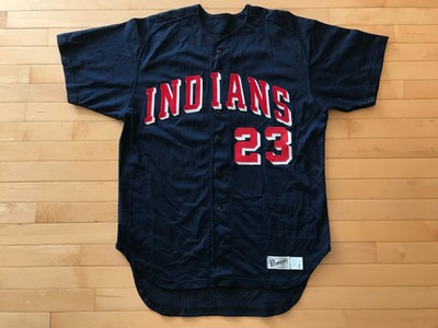 indians white jersey