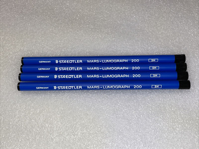 Staedtler Mars-Lumograph 2mm 200 5H Pencil Leads 4 Tubes w/ 2 Leads Each (8)NOS