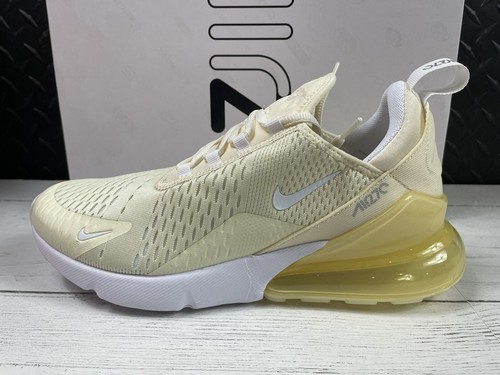 Pre-owned Nike Air Max 270 Women's Coconut Milk White/yellow Dj5991-100 Sz 10.5