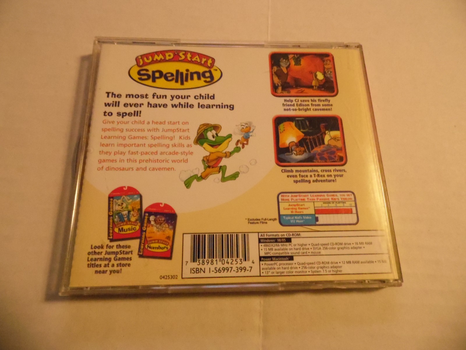 Learning Games Jump-Start Spelling Ages 5-8 CD-ROM Learn Letter and Spelling