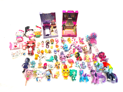 Lot Toy Figures My Little Pony Disney Princess Hello Kitty