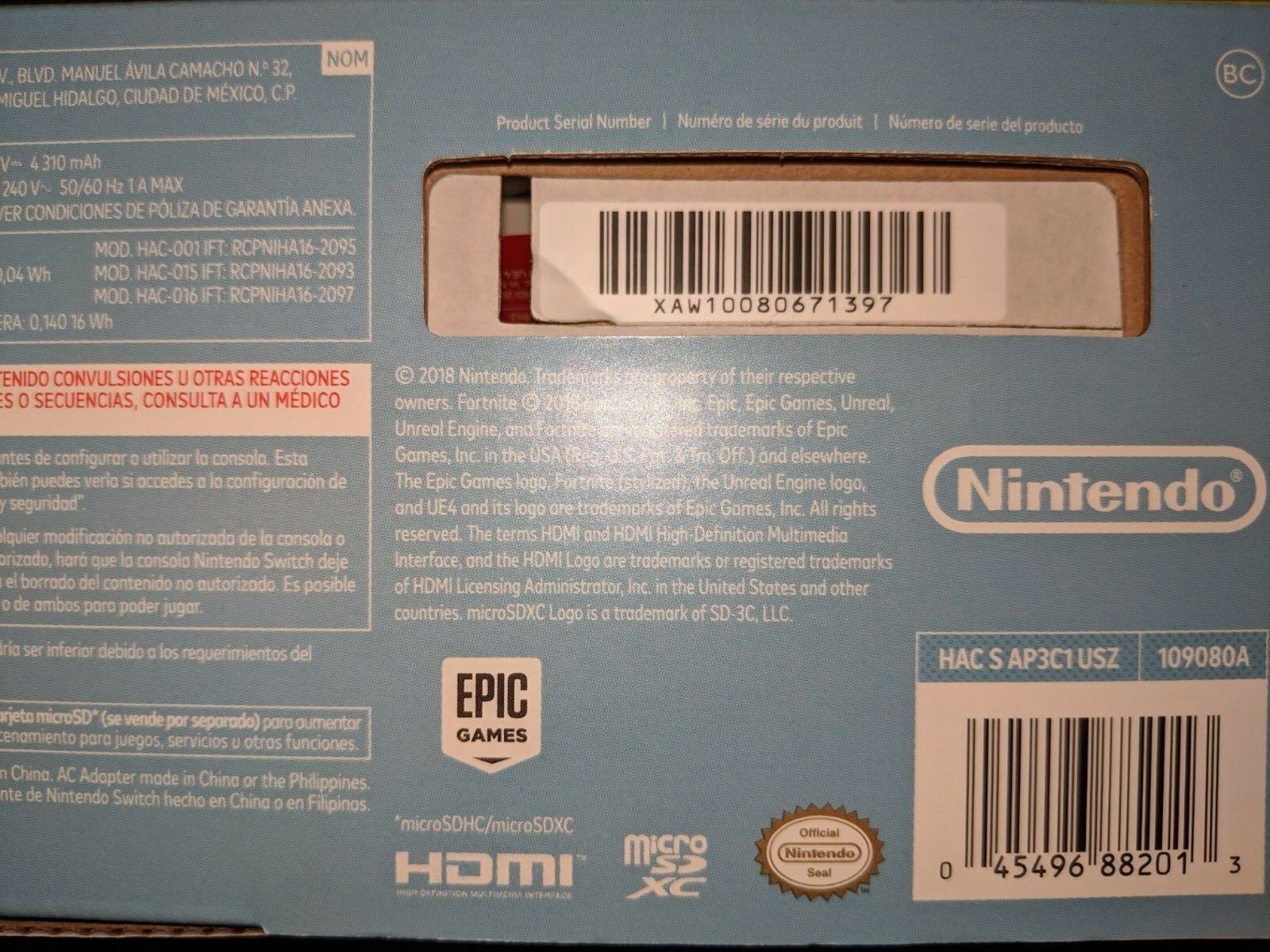 Nintendo Switch Red/Blue w/ Fortnite Double Helix Bundle Console |NEW SEALED