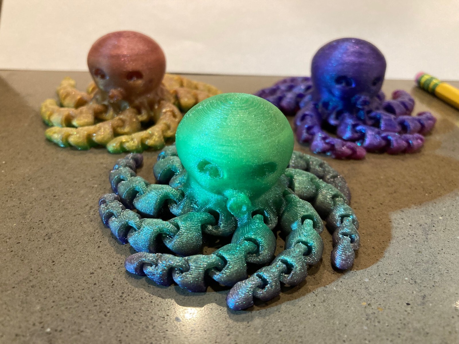3D PRINTED OCTOPUS Ornament Fidget Toy Octopus Collectible Figurine