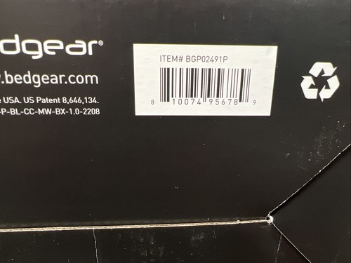 Bedgear Balance Cuddle Curve Performance Pillow Support Pillow Sz 1.0 BGP02491P