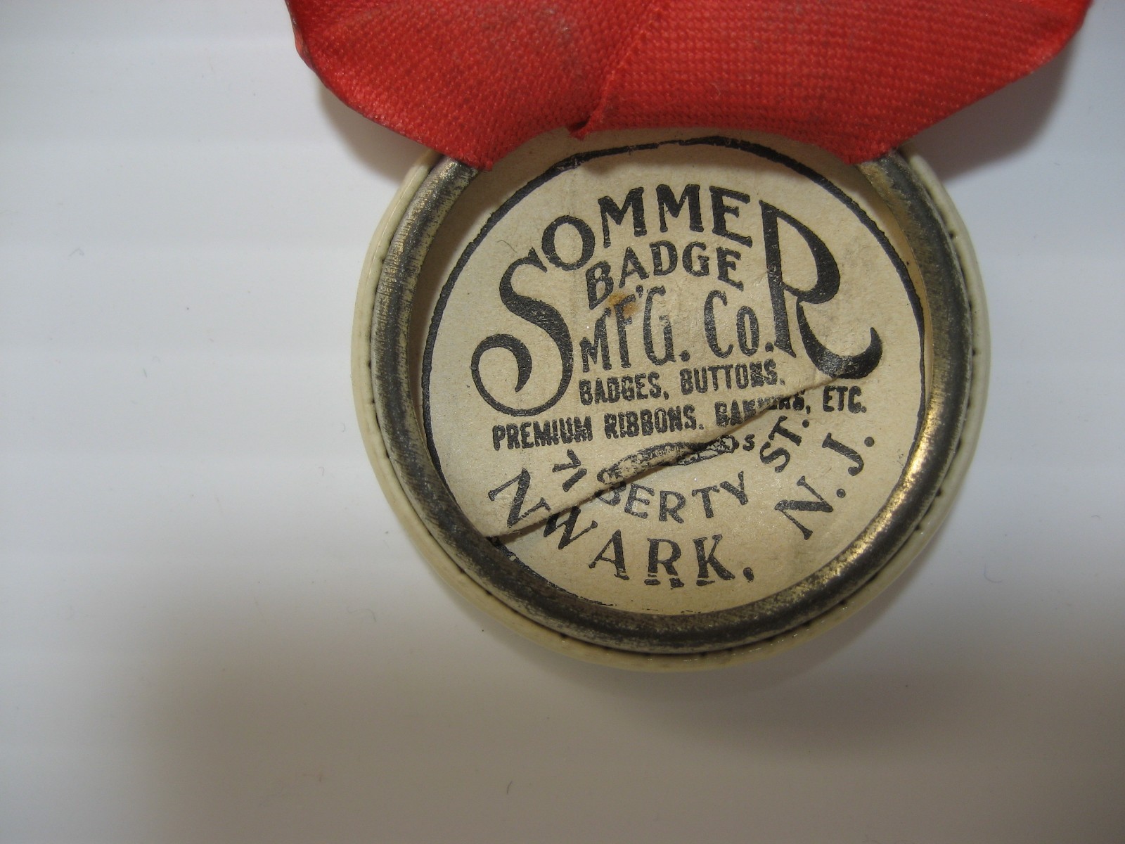 1944 VFW & Aux. 26th Annual Encampment, Asbury Park, New Jersey, Ribbon & Button