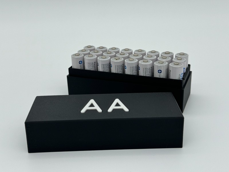 Batterie Akku Aufbewahrungsbox Box Kiste FÃ¼R Aa Mignon 24 Stk. Mit Deckel
