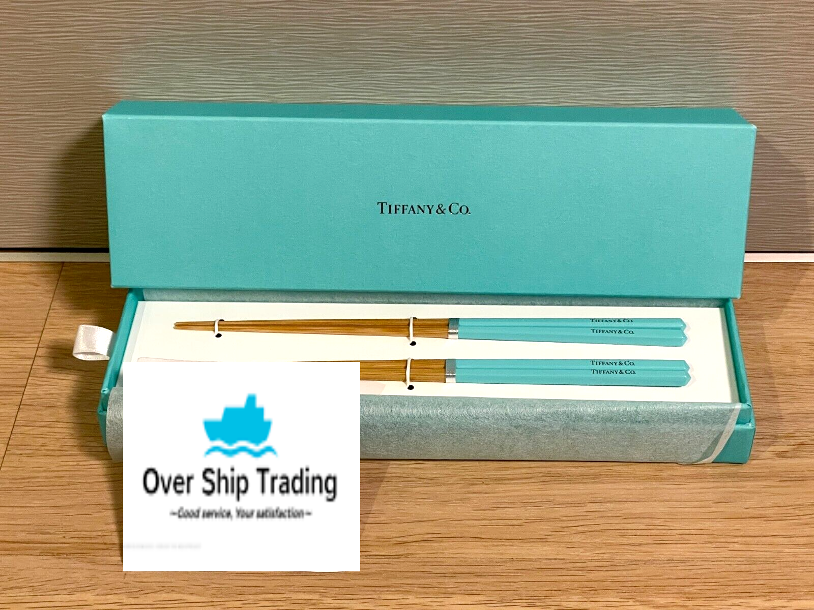 【非売品】Tiffany & Co. 青色箸　2膳セット TIFFANY&Co. ティファニー 箸/二膳セット Aランク. : 質屋さのや