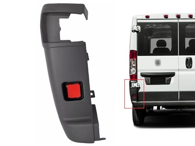 Fits 2014-2018 Ram Promaster Left Rear Bumper Side End Cap Cover Driver Gray