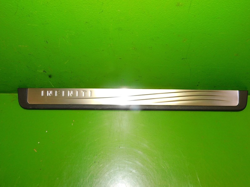 14-17 Infiniti QX50 OEM passenger right door sill sash cover trim plate aluminum