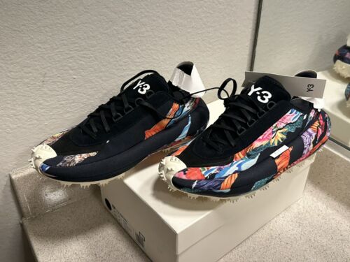ADIDAS Y-3 YAMAMOTO MAKURA BLACK FLORAL GX1086 NIB. RETAIL ADIDAS Y-3 YAMAMOTO MAKURA BLACK FLORAL GX1086 NIB. RETAIL