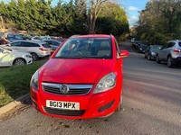 2013 Vauxhall Zafira 1.6 16V Exclusiv MPV 5dr Petrol Manual Euro 5 (115 ps)