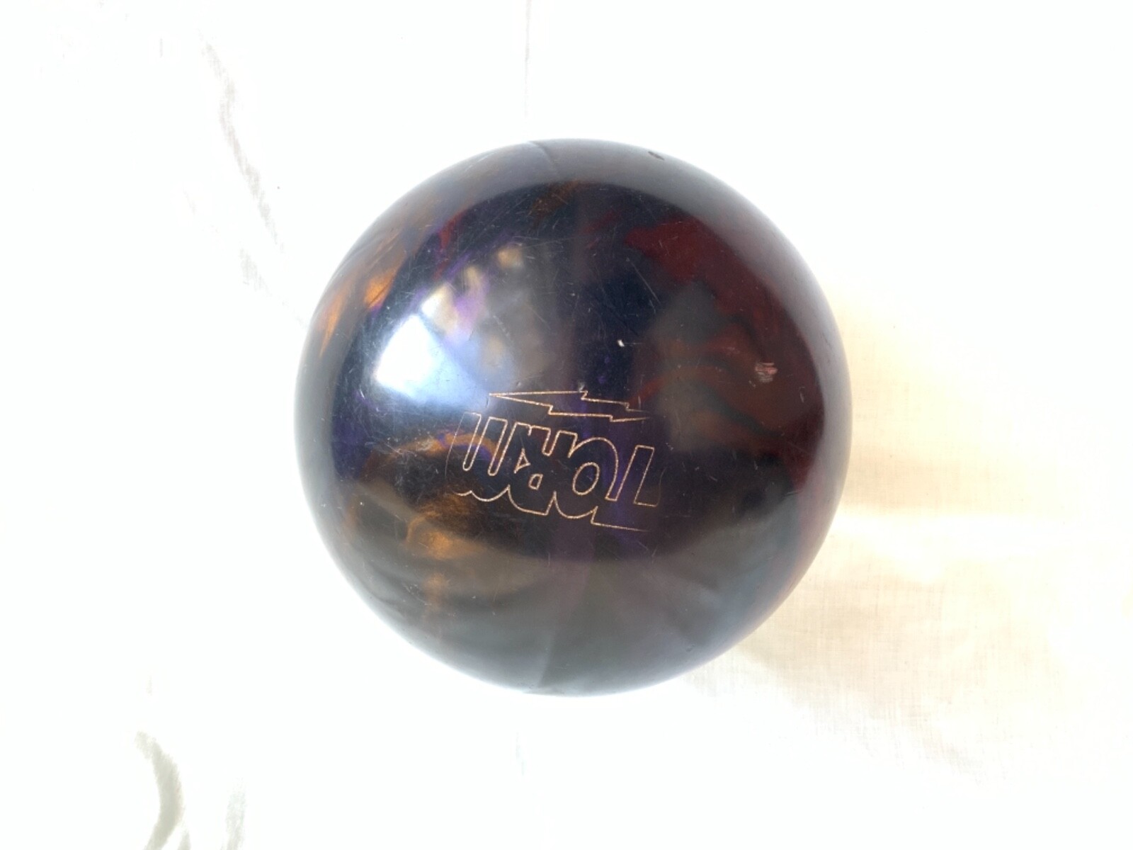 STORM bowling ball 12lb Shift used multicolored red black