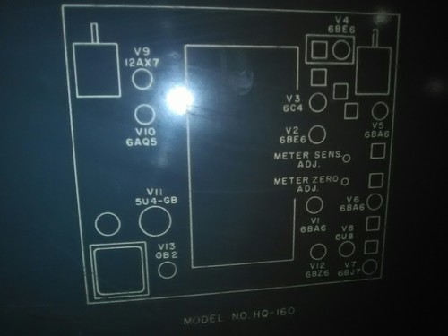 VINTAGE HAMMARLUND HQ-160 HAM RADIO with operating instructions