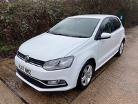2017 Volkswagen Polo 1.0 Match 5dr White 75k Miles Years MOT Warranty £20 Road T