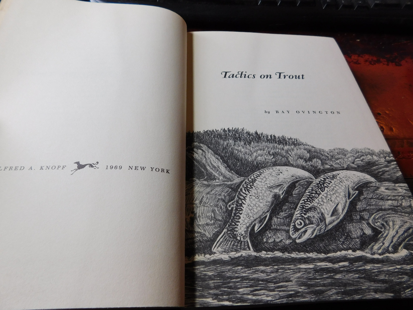 Tactics On Trout by Ray Ovington - 1969 First Edition HC w/Dust Jacket