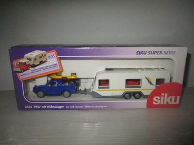 AUTOMOBILE CON CARAVAN SIKU SUPER SERIE 2532 SCALA 1:55