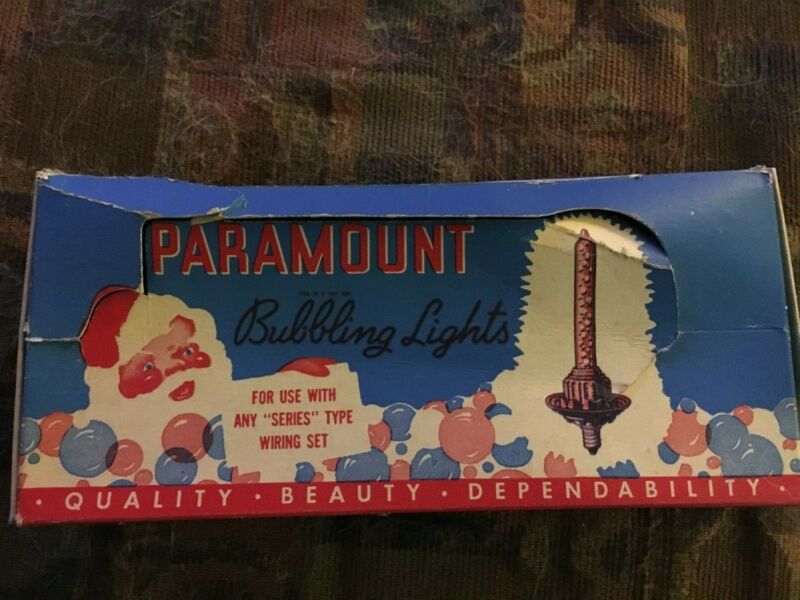 Vintage Paramount Bubbling Lights in Box