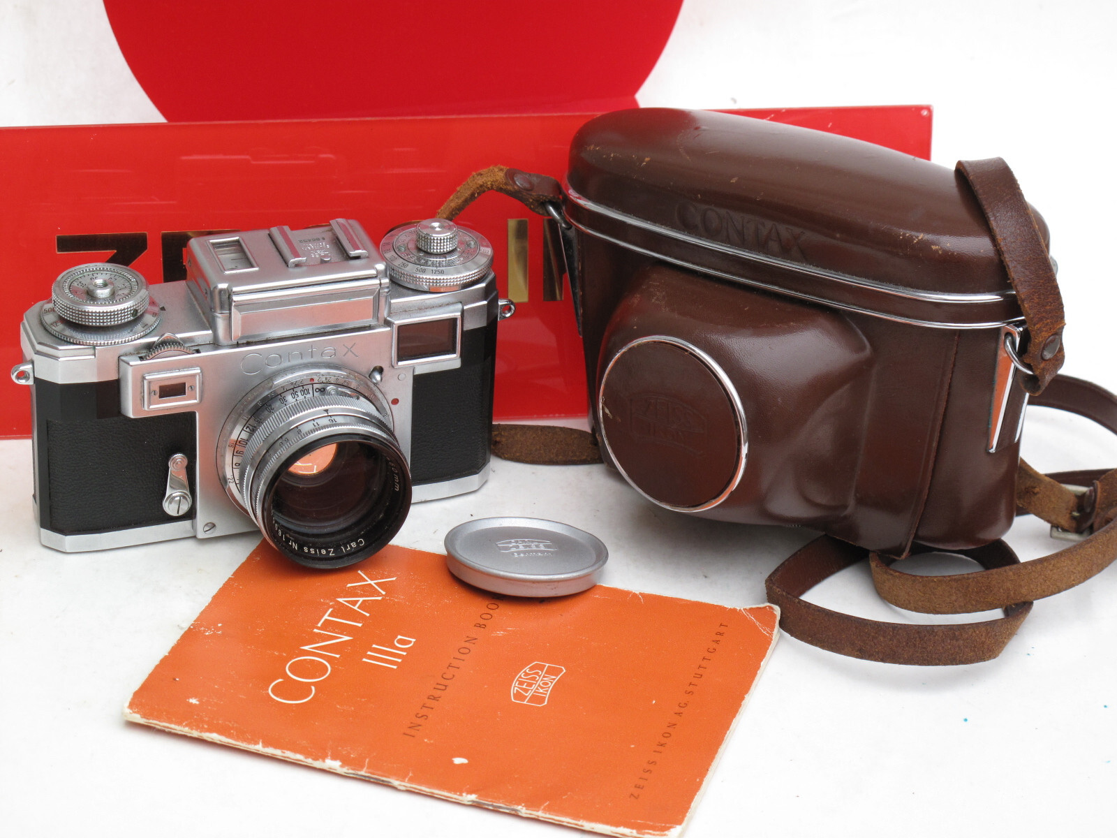 「美品」Contax iiia Vintage Zeiss Contax IIIa 35mm Rangefinder Camera. Sonnar