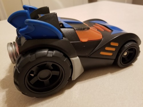 2009 Mattel Imaginext Batmobile Motorized Batman Turn Key & Go Toy Car