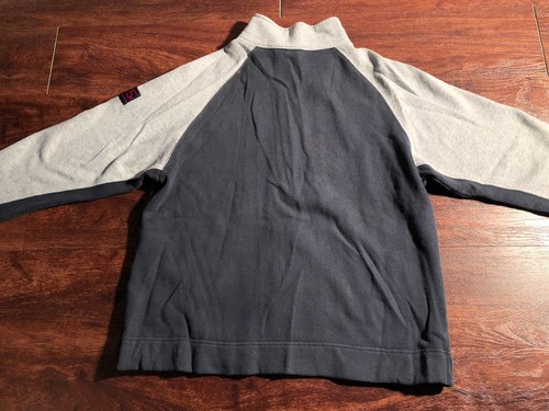 GAP Athletic Youth Boys Full Zip up Blue/Gray Sweater Size Large Regualr