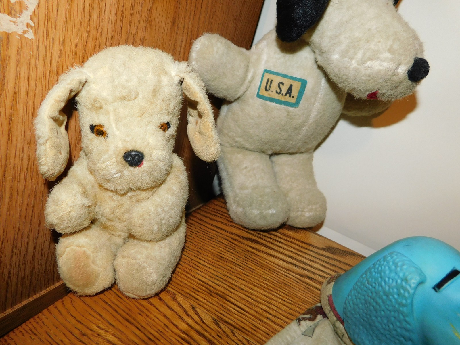 Dog Stuffed Animals Bell in Ear + USA + Puppet Vintage