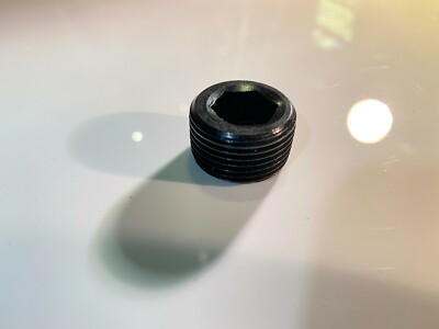 FRAGOLA 1/2 NPT Pipe Thread Pipe Allen Pipe Plug Black 493205-BL 