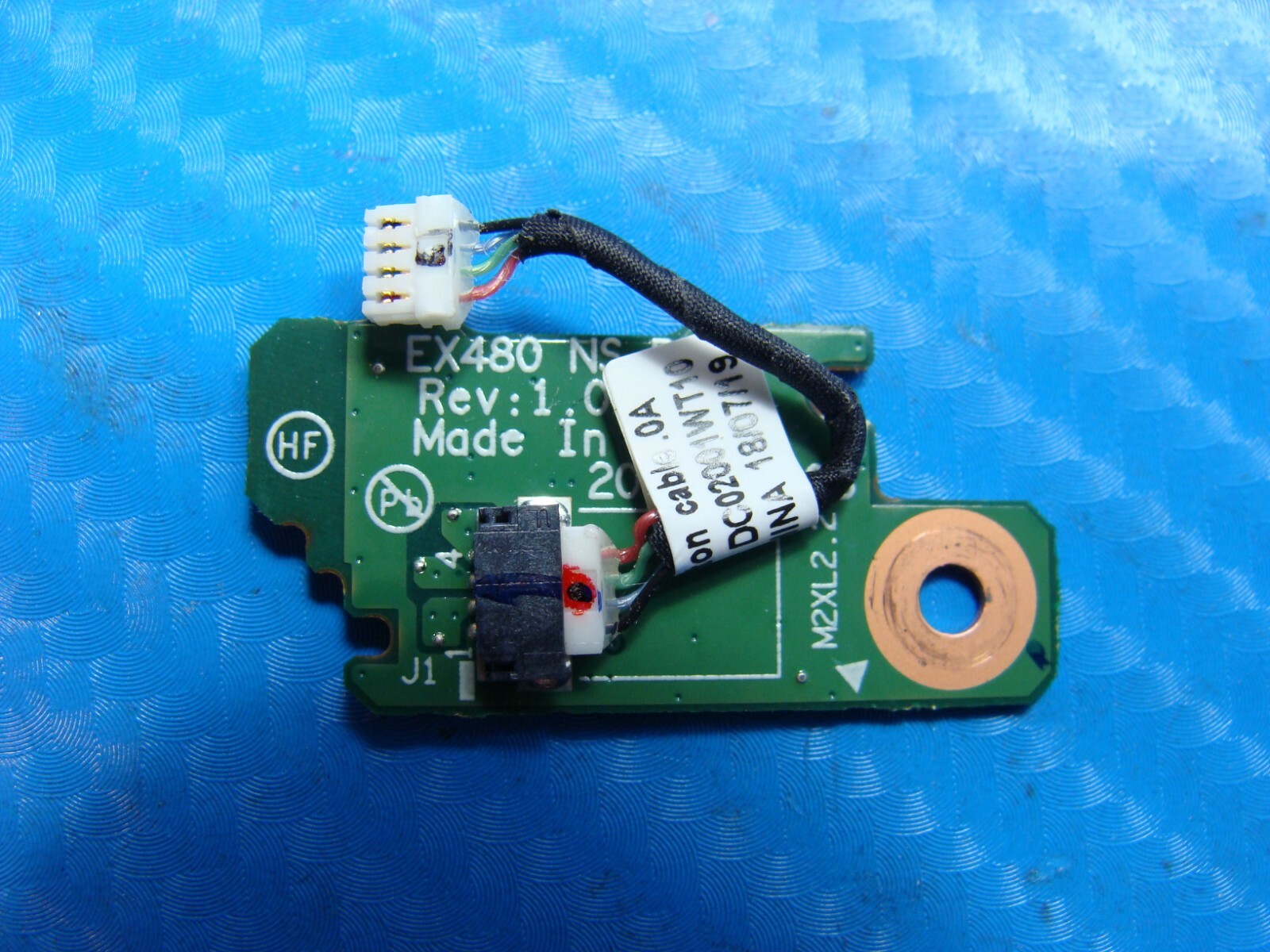 Lenovo ThinkPad X1 Carbon 6th Gen 14" Genuine Power Button Board w/Cable NS-B483