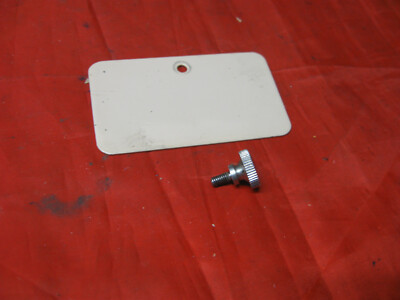 Morse M.S.D. Sewing Machine Rear Pillar Inspection Service Plate  Super Dial MSD