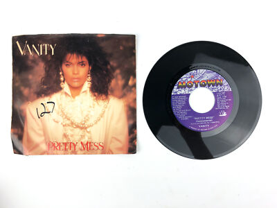 Vanity Pretty Mess + Instrumental Version 45 RPM 7'' Record Single Motown 1984 Y