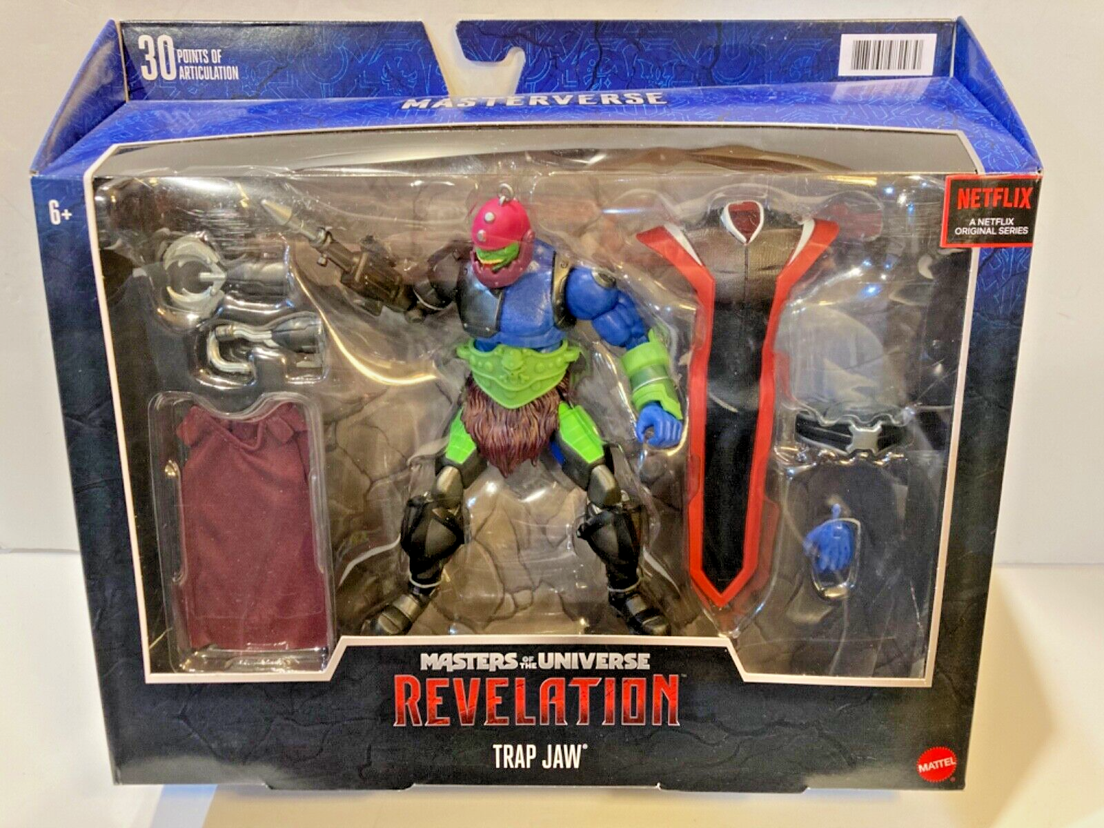Masters of the Universe Revelation Masterverse Trap Jaw MOTU Netflix Collectible