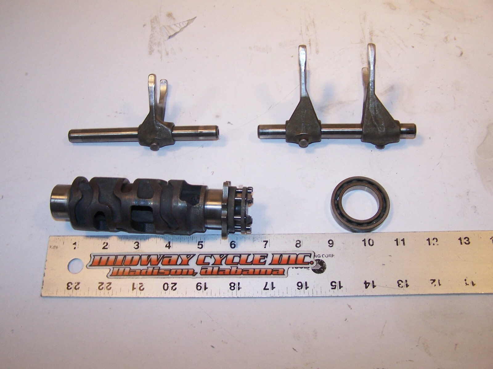YAMAHA VMX1200 GEAR SHIFT CAM DRUM & FORK 26H-18540-00-00 YAMAHA VMX1200 GEAR SHIFT CAM DRUM & FORK 26H-18540-00-00