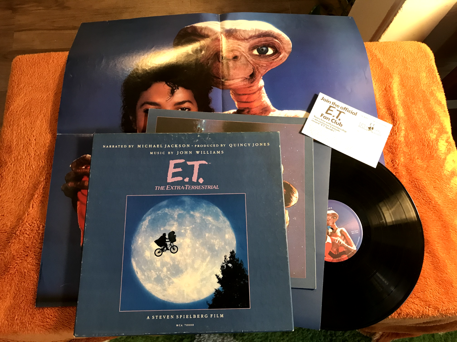 E.T.完全限定特別企画盤レコード マイケル・ジャクソン おまけ付き E.T.完全限定特別企画盤レコード マイケル・ジャクソン おまけ付き
