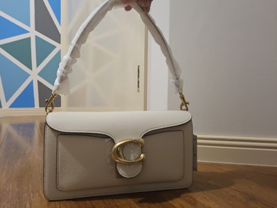 COACH CH857 Tabby 26 Shoulder Bag White Leather Crossbody