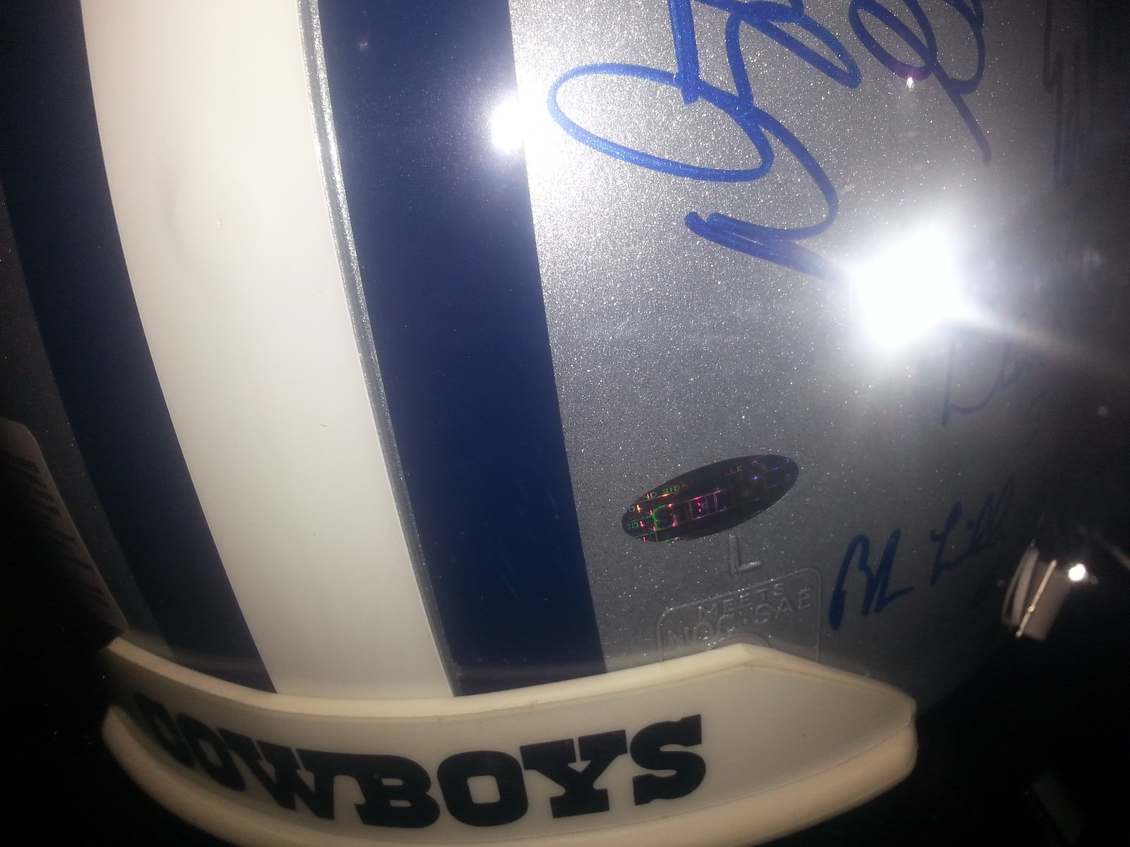 Dallas Cowboys signed full-size helmet ** 1960s,70s and 80s Greats**