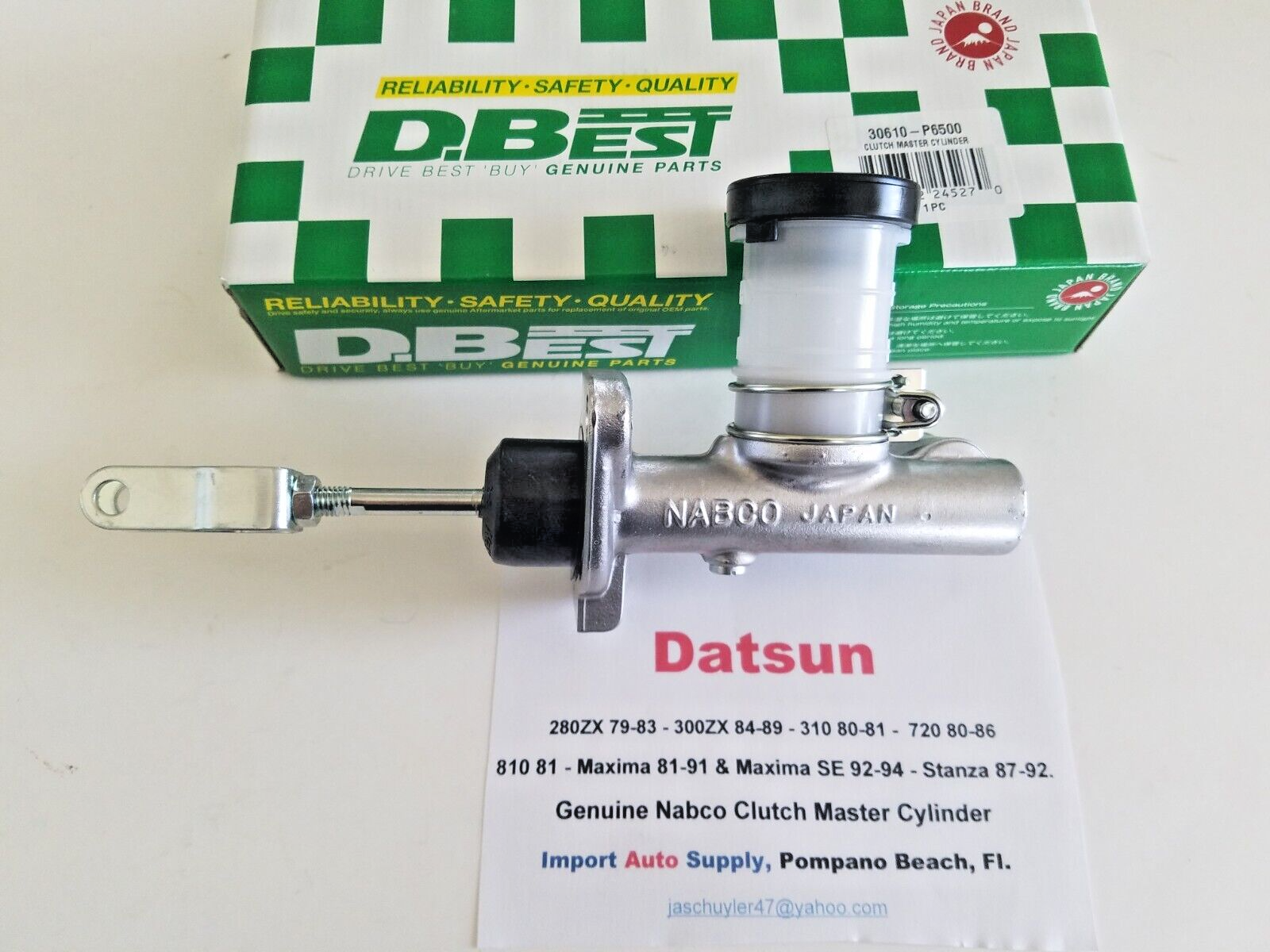 Nabco OEM Clutch Master Cylinder fits Datsun 280ZX,300ZX,200SX,720.810, Maxima Nabco OEM Clutch Master Cylinder fits Datsun 280ZX,300ZX,200SX,720.810, Maxima