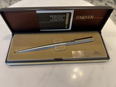 Vintage Parker Arrow Series Stainless Steel GT BPN, Never Used MINT  Made in USA