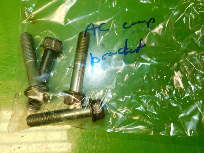 04-08 Acura TL OEM 3.2 J32A3 AC compressor bracket mount bolts SET engine motor