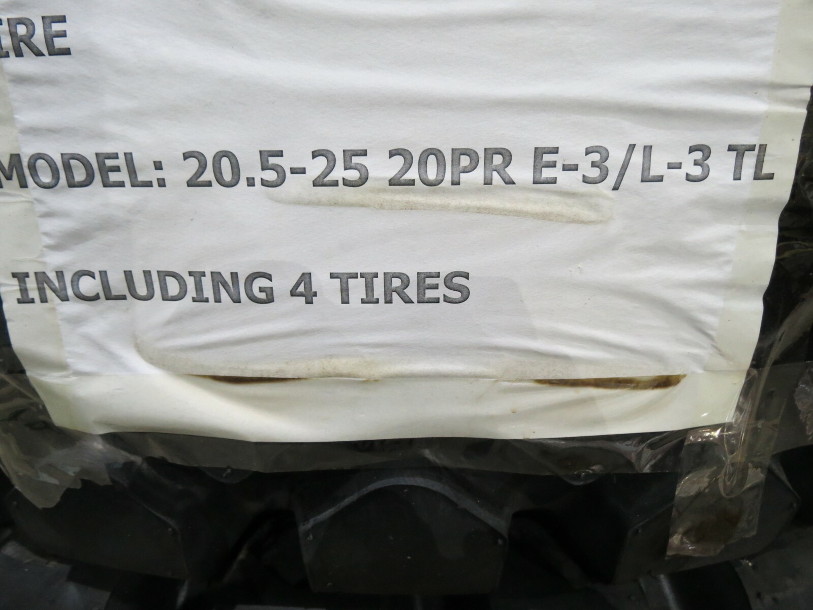 4- 20.5R25 TIRES E3/L3 RADIAL WHEEL LOADER TIRES 20.5X25 TIRES NEW