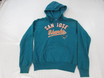 New San Jose Sharks Womens Size S Small Teal Blue Hoodie