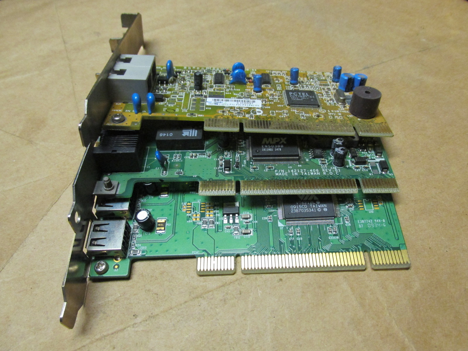 PCI CARDS LOT USB ETH 56k modem ethernet 10/100 usb