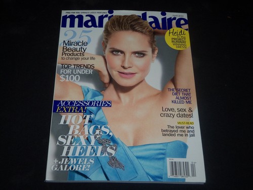 813.00 грн - 2010 APRIL MARIE CLAIRE MAGAZINE - HEIDI KLUM COVER - FASHION