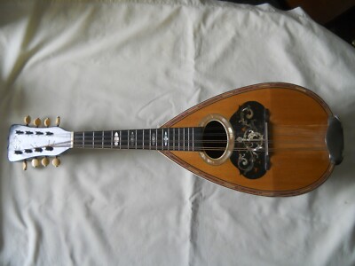 1920's Marcellus CJ Heppe & Son Inlayed Bowl Back Mandolin RARE