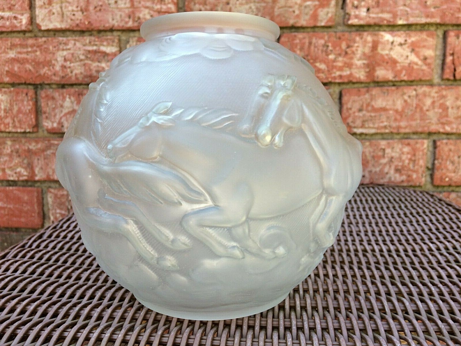 STAMPEDING HORSE VASE MADE IN CZECHOSLOVAKIA  CIRCA 1920'S MARKED MINT CONDITION