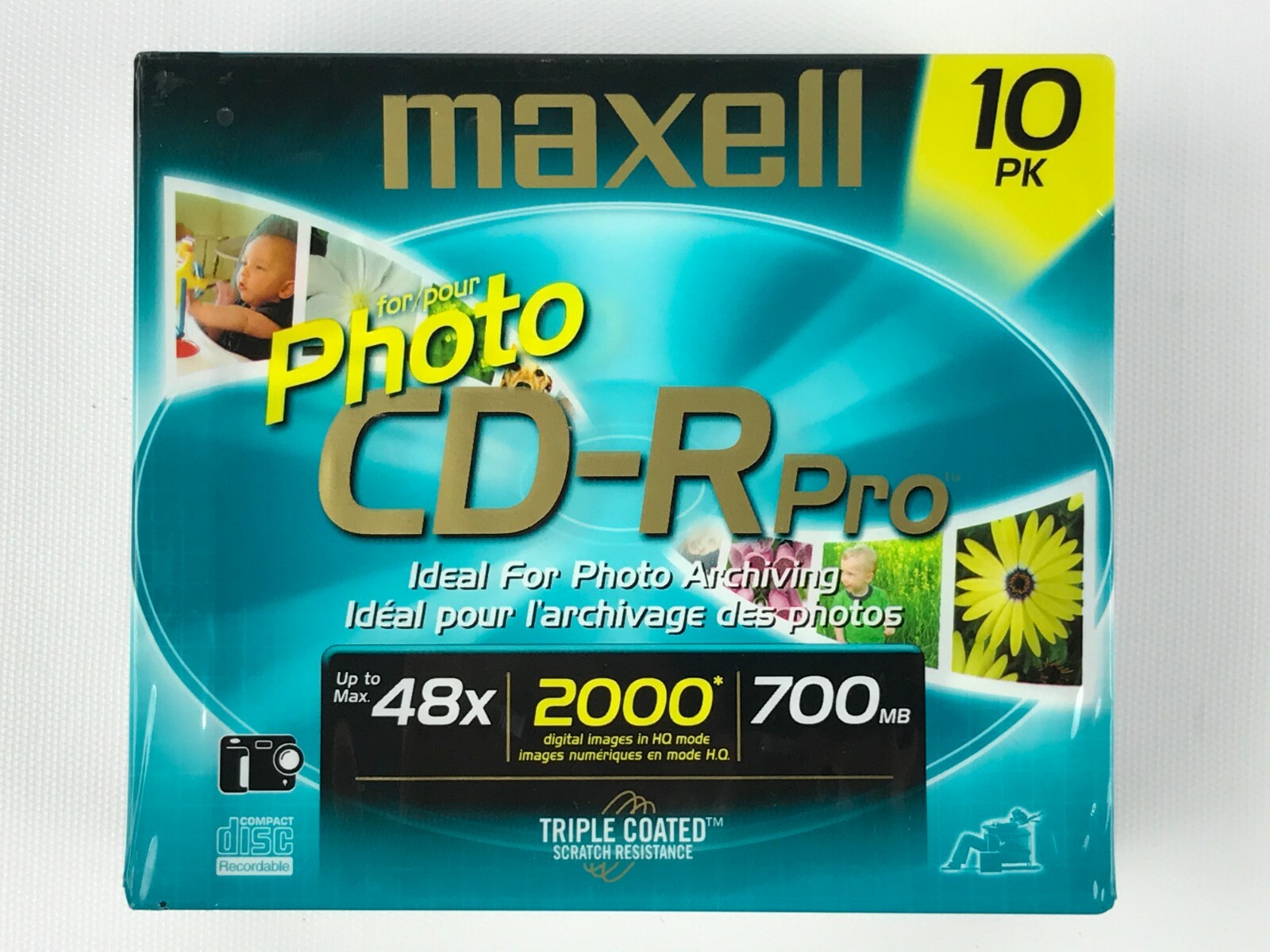 Maxell CD-R Pro For Photo 10-Pack New 48x