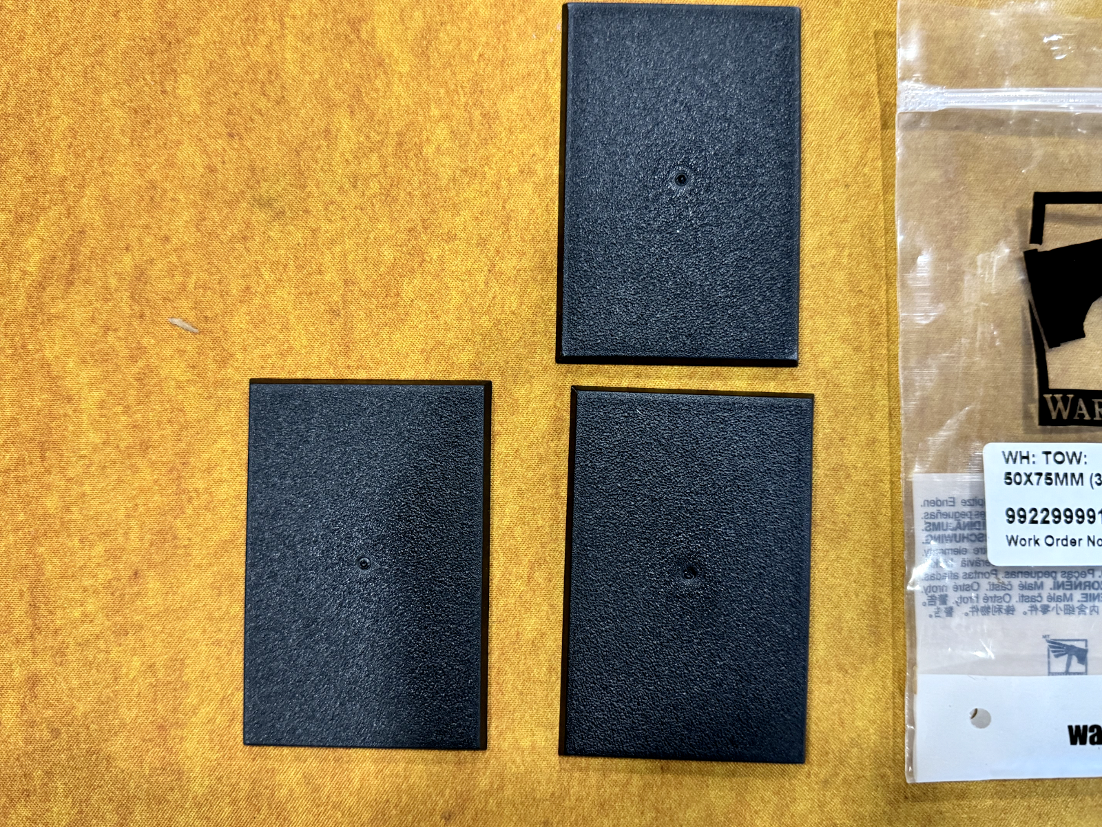 Warhammer The Old World 50 x 75  MM Bases  Rectangle GW Bases x 3 50x75mm - NEW